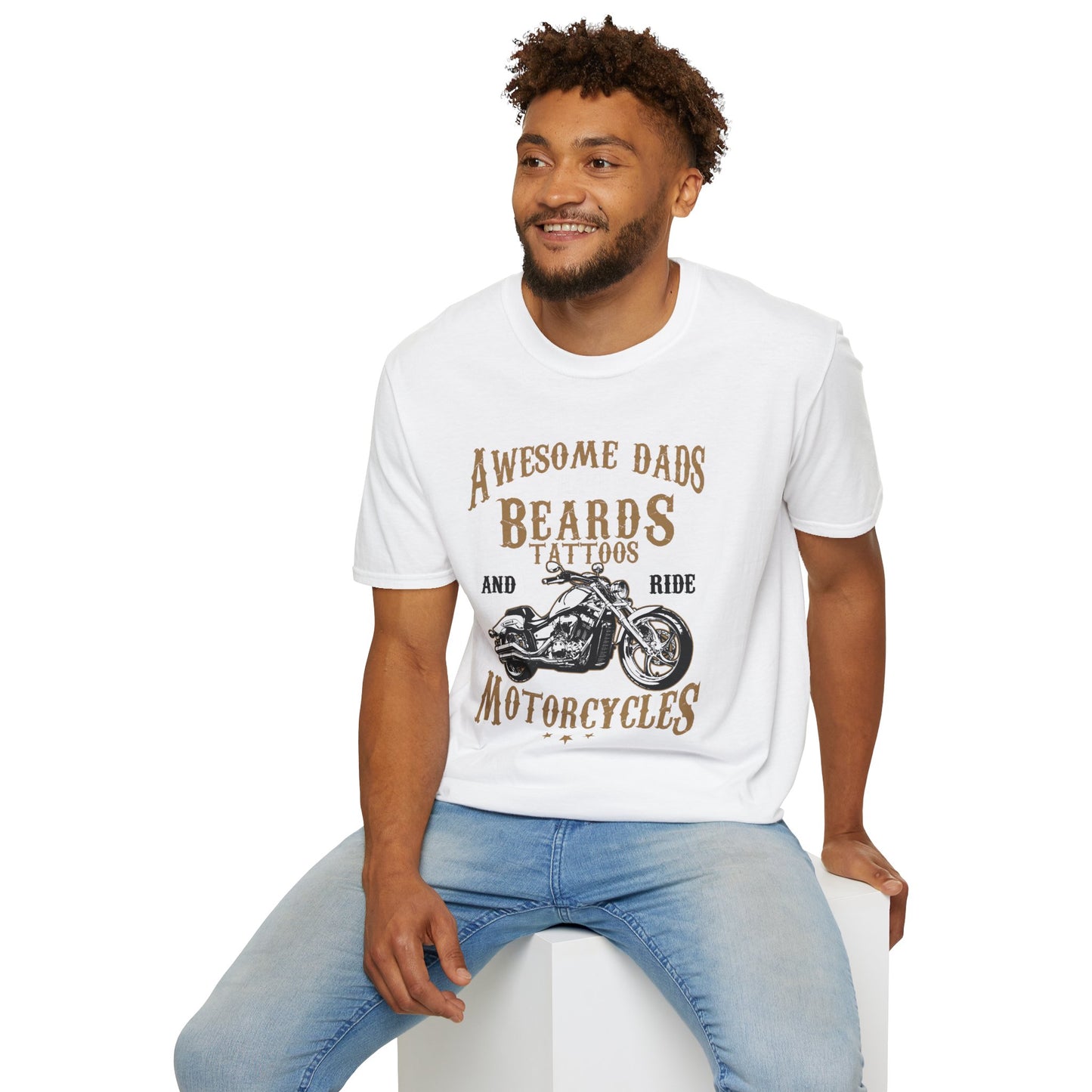 Awesome Dads Biker T Shirt