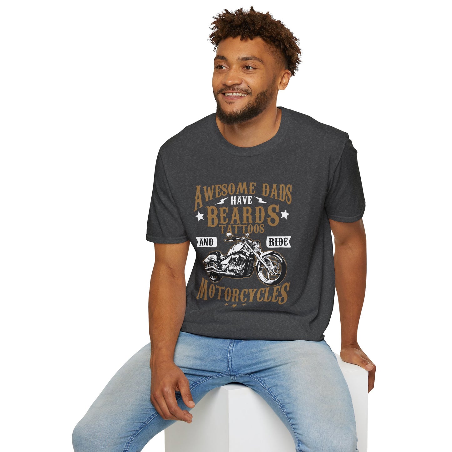 Awesome Dads Biker T Shirt