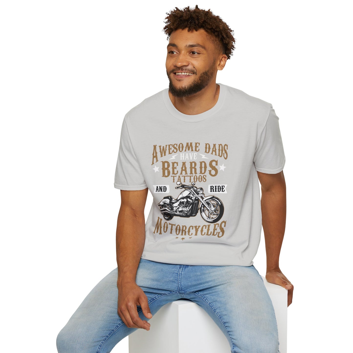 Awesome Dads Biker T Shirt