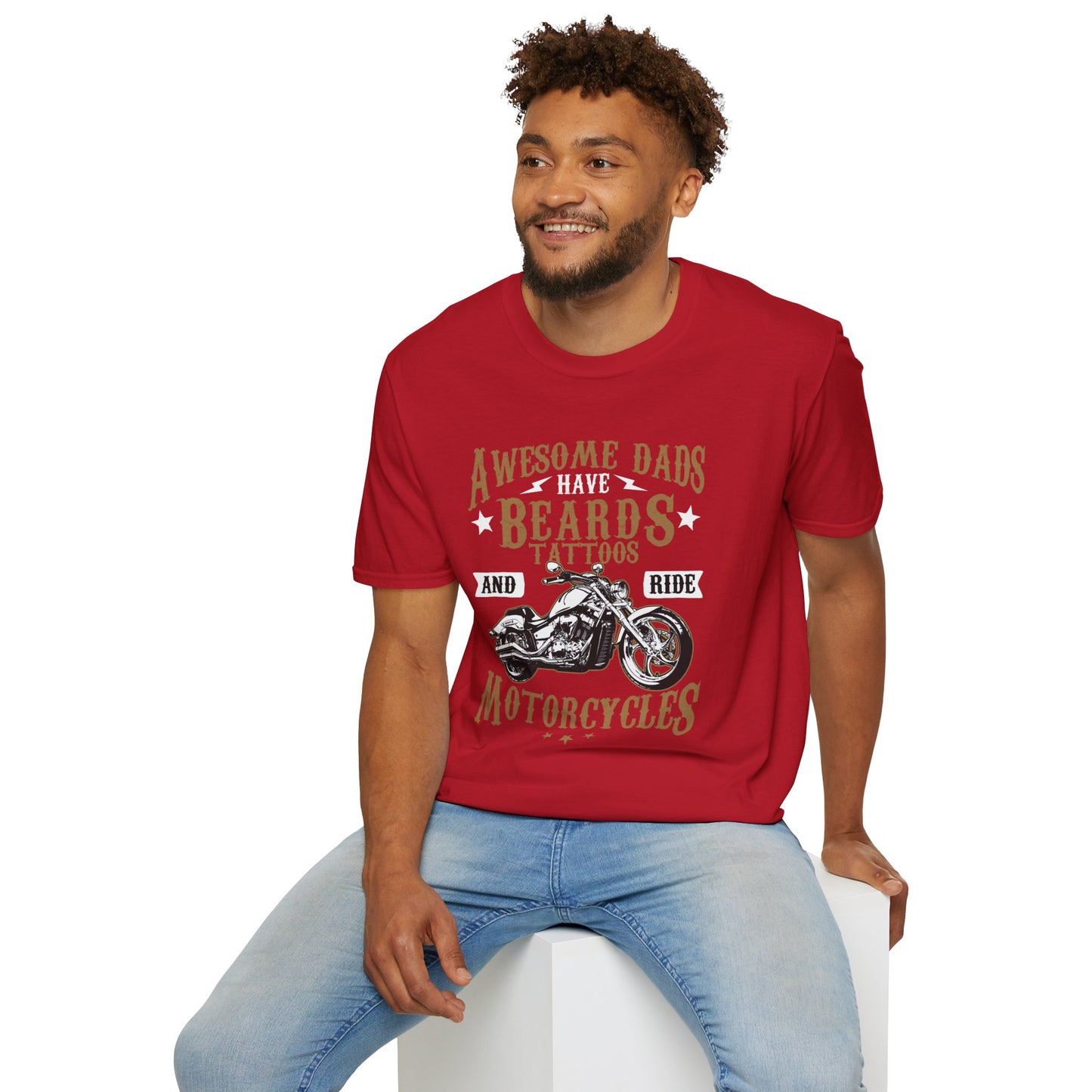 Awesome Dads Biker T Shirt