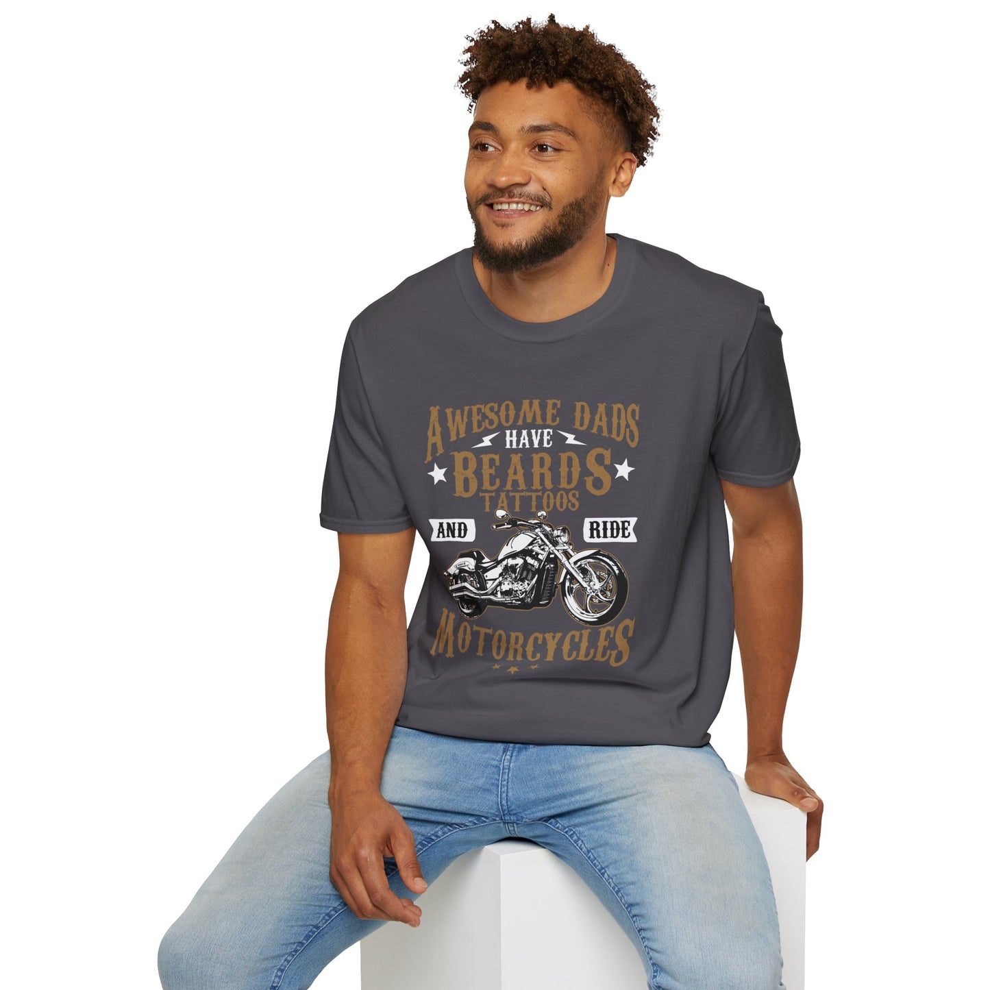 Awesome Dads Biker T Shirt