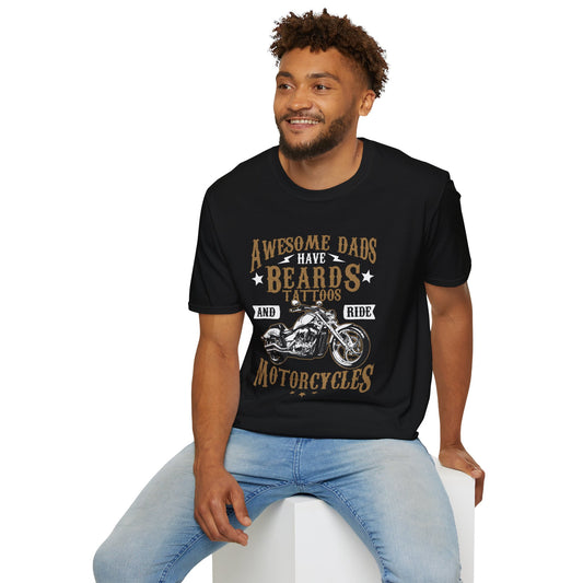 Awesome Dads Biker T Shirt
